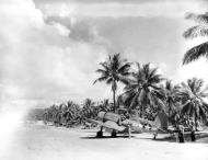 Asisbiz Vought F4U 1 Corsair VMF 214 Black Sheep White 93 1st Lt Rolland N Rinabarger being filmed Bougainville 1943 04